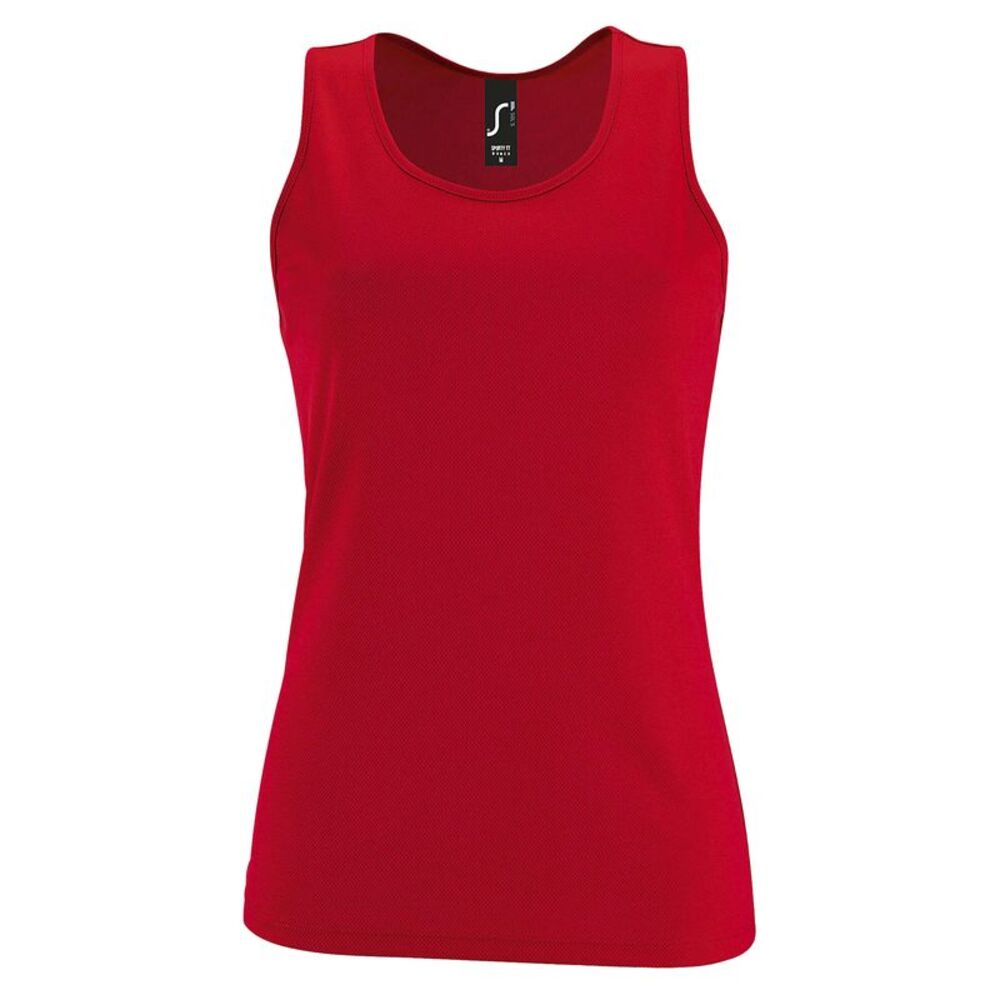 SOLS Womens/Ladies Sporty Tank Top / Red